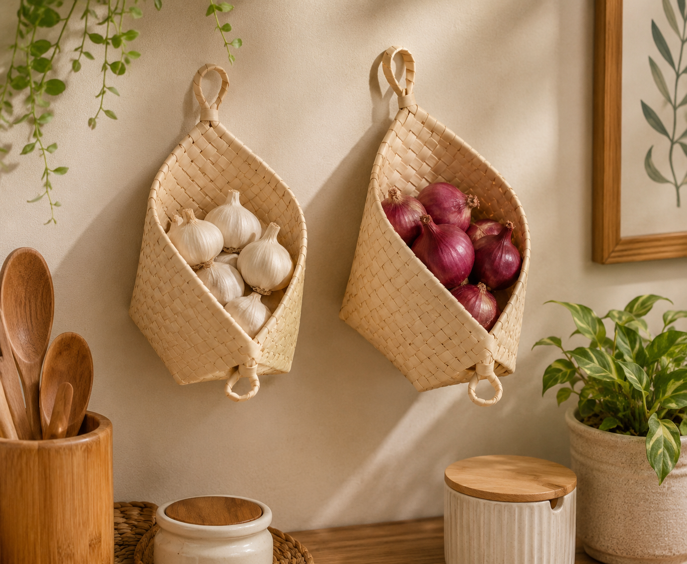 Palm leaf collection
